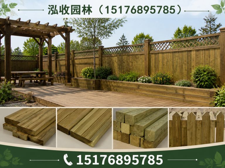 济南防腐木展示图